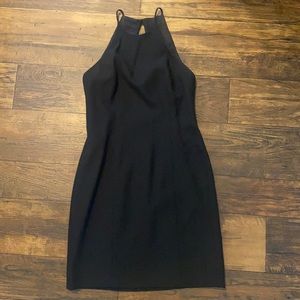Black dress with cut out back